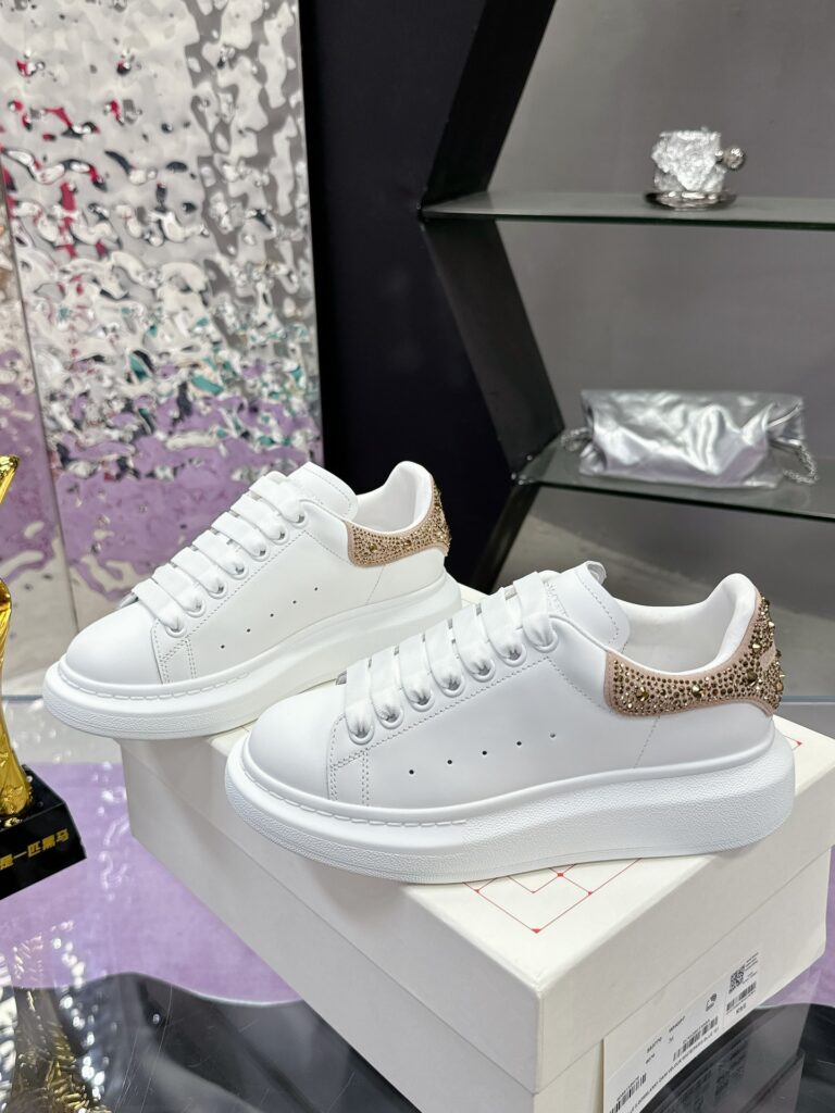 Alexander McQueen Sneakers Glitter Salmon