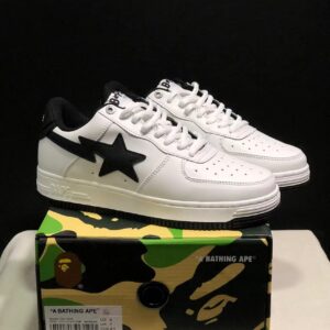 A Bathing Ape Bape Sta White Black