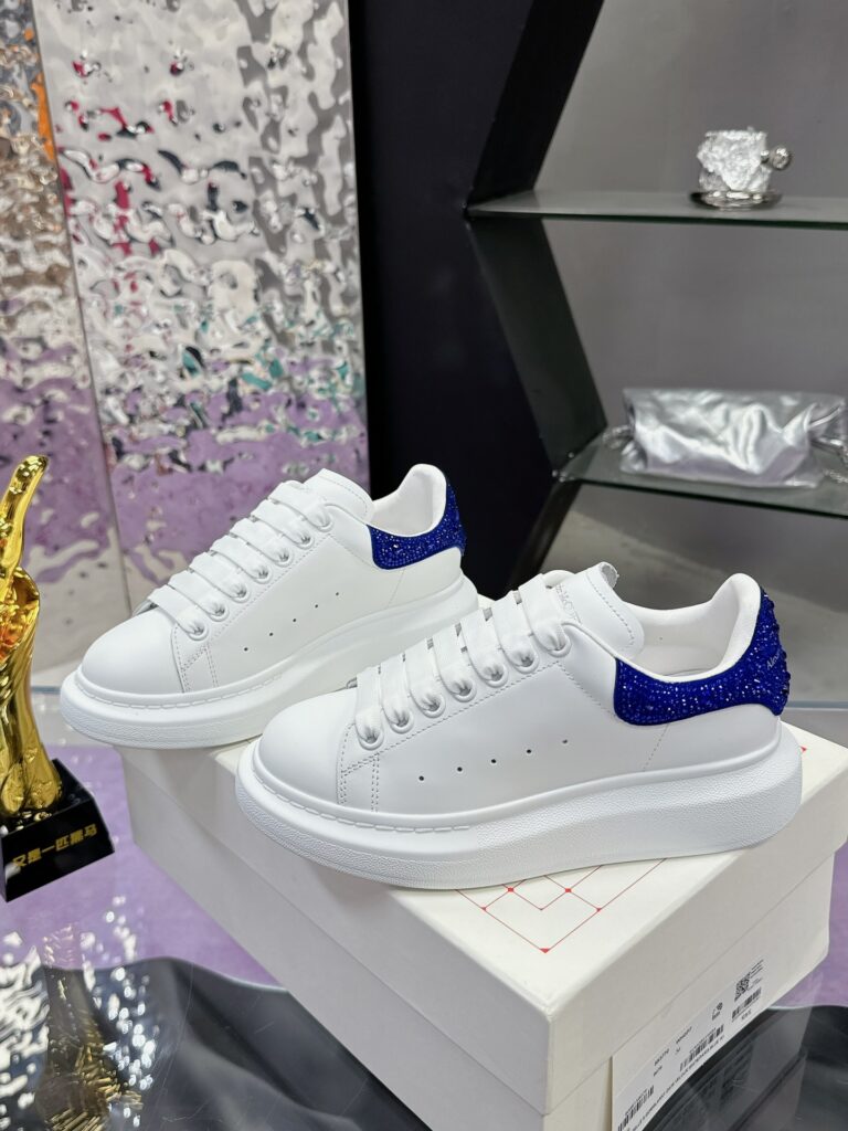 Alexander McQueen Sneakers Glitter Blu