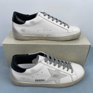 Golden Goose G36WS602.A1 White & Black metallic font