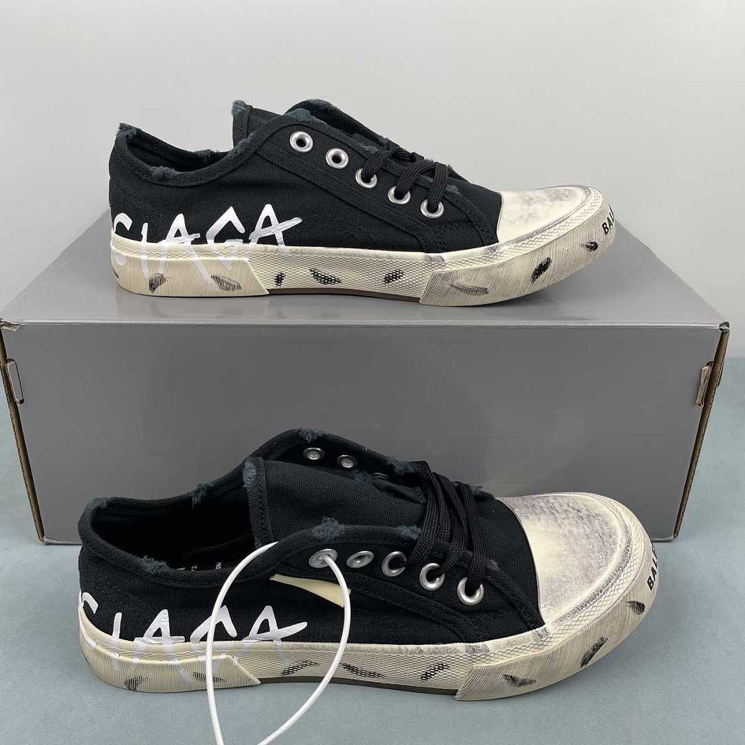 Balenciaga Paris Mid Sneaker Black/White 688757 W3RR5 1099