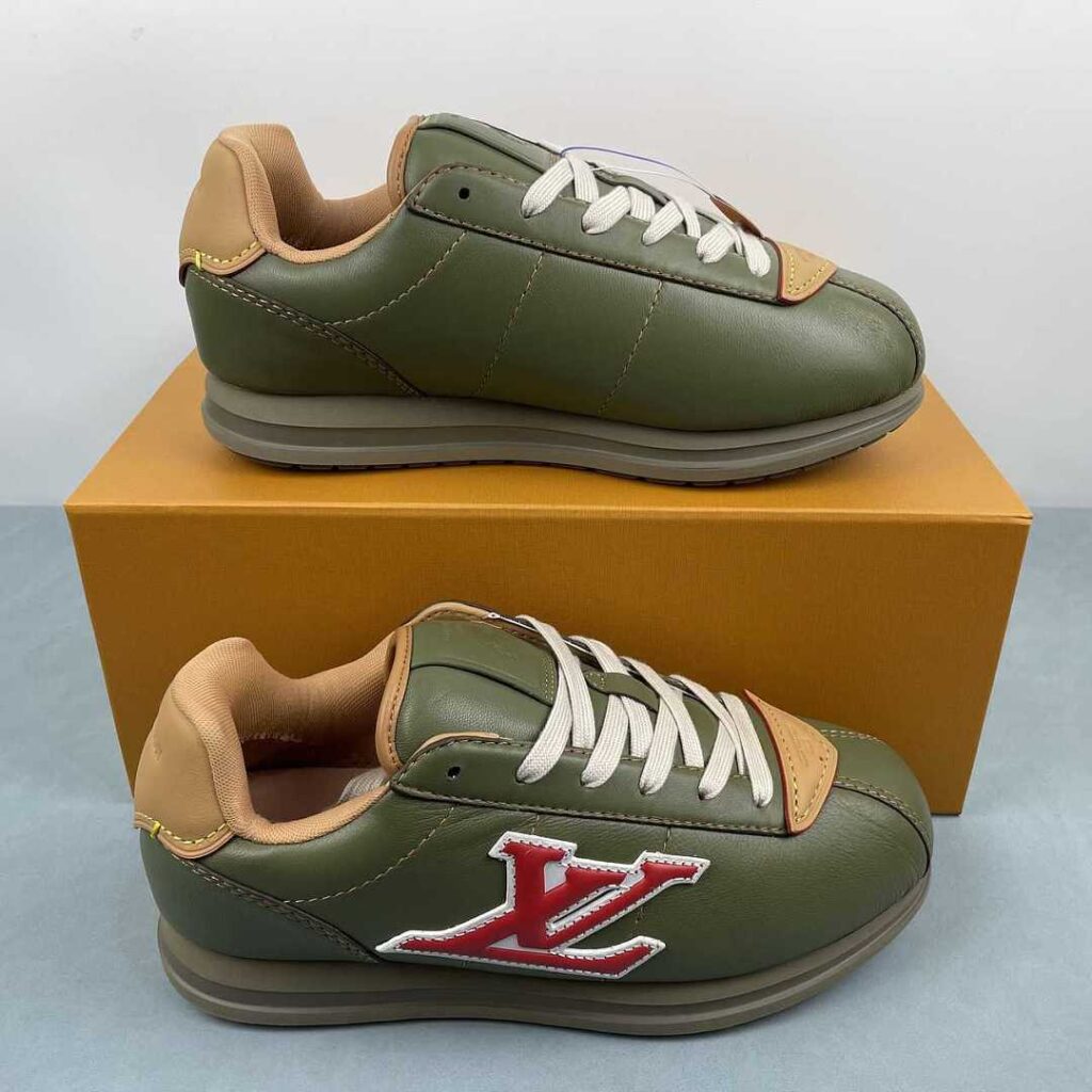 Louis Vuitton Rush Sneaker Runner Verde Militare Olive Green
