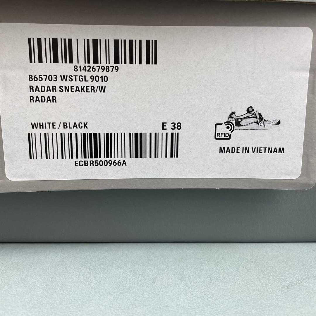 Balenciaga Radar Sneaker (White / Black) - immagine 2