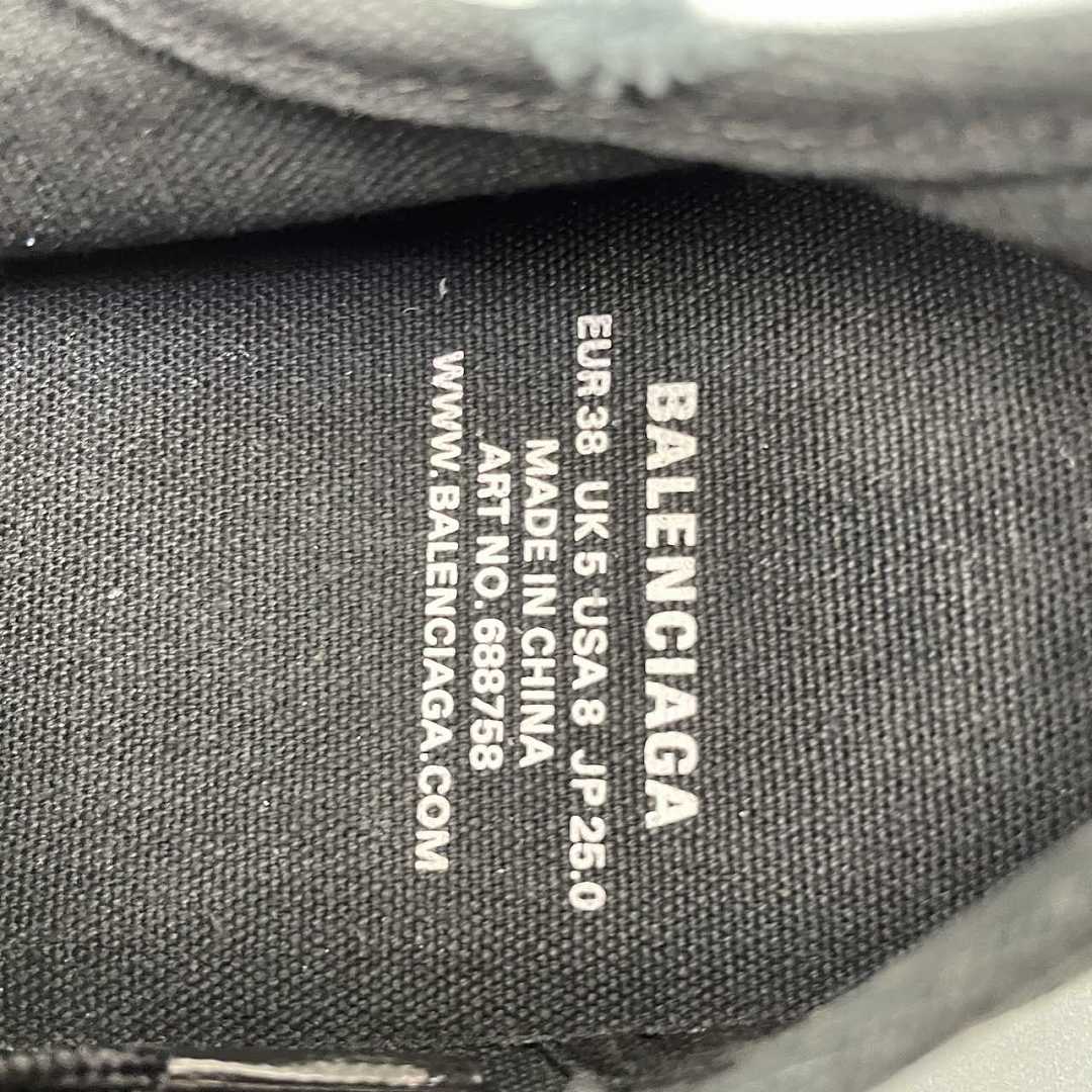 Balenciaga Paris Mid Sneaker Black/White 688757 W3RR5 1099 - immagine 4