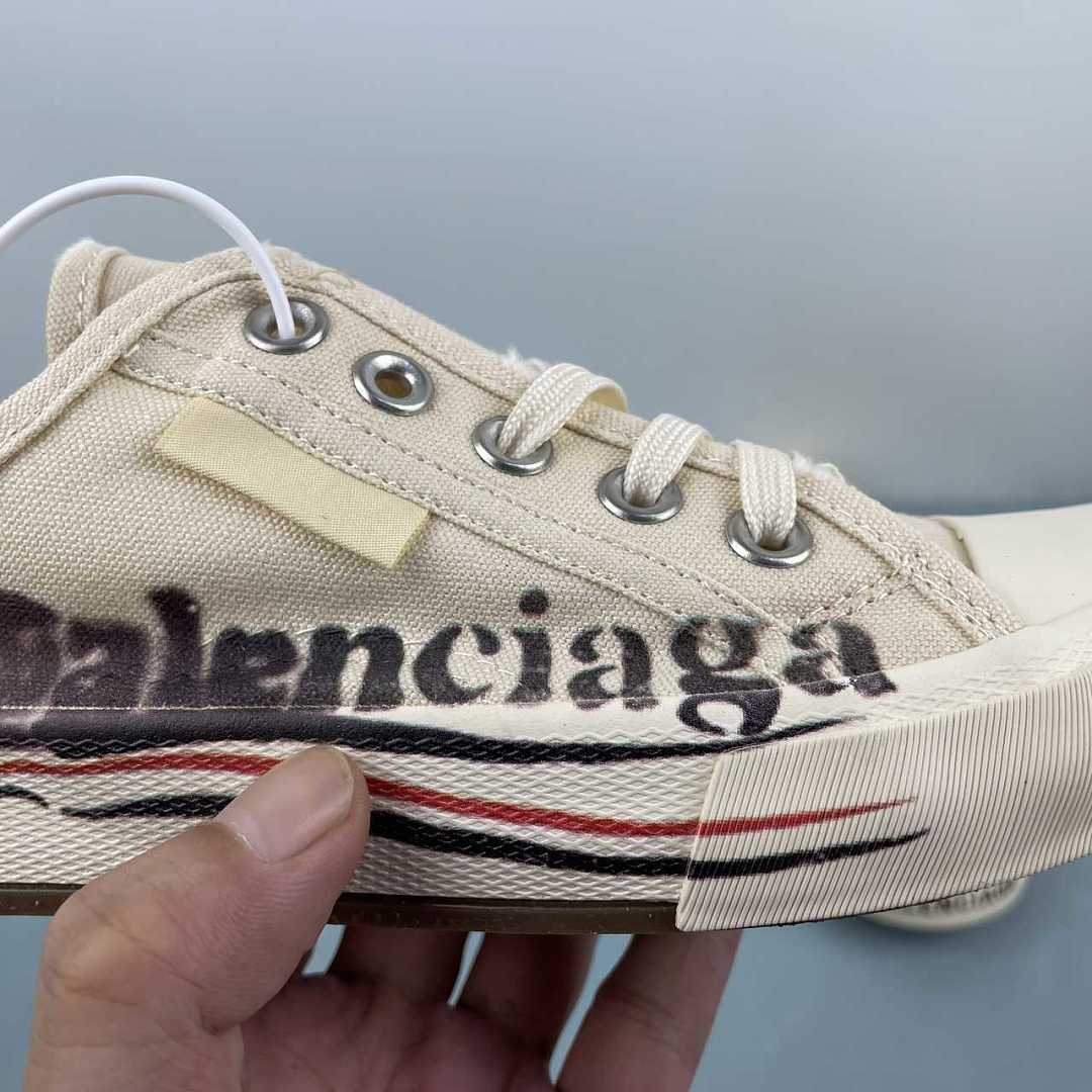 Balenciaga Paris Low Sneaker Beige 693952 W3PS1 9016 - immagine 6