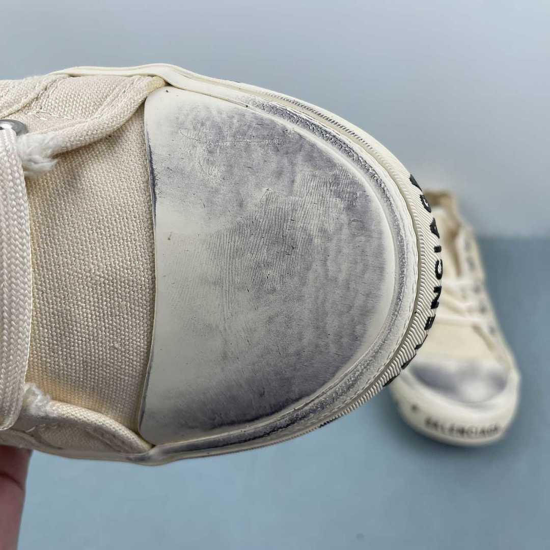 Balenciaga Paris Mid Sneaker Beige 688754 W3RR5 9010 - immagine 6