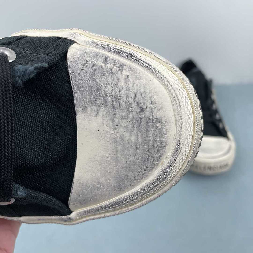 Balenciaga Paris Mid Sneaker Black/White 688757 W3RR5 1099 - immagine 6