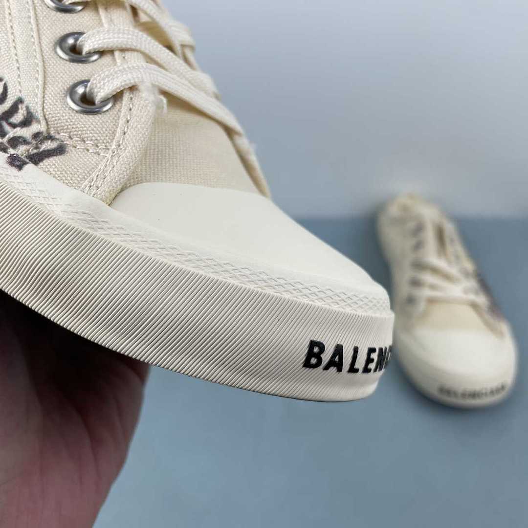 Balenciaga Paris Low Sneaker Beige 693952 W3PS1 9016 - immagine 8